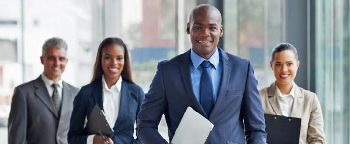 business professionals walking