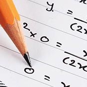 Pencil and generic math equation