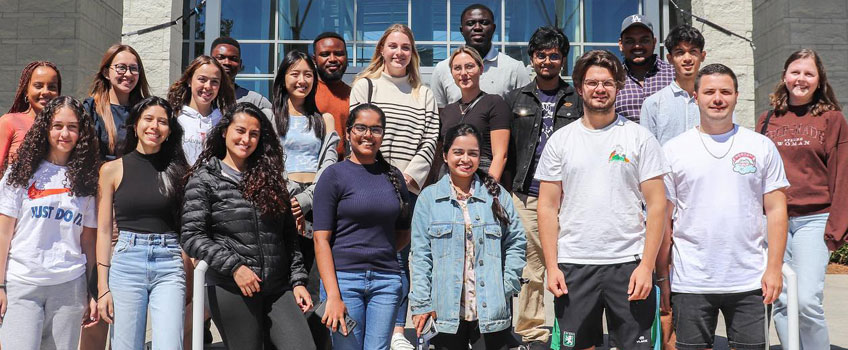 international students at welcome day