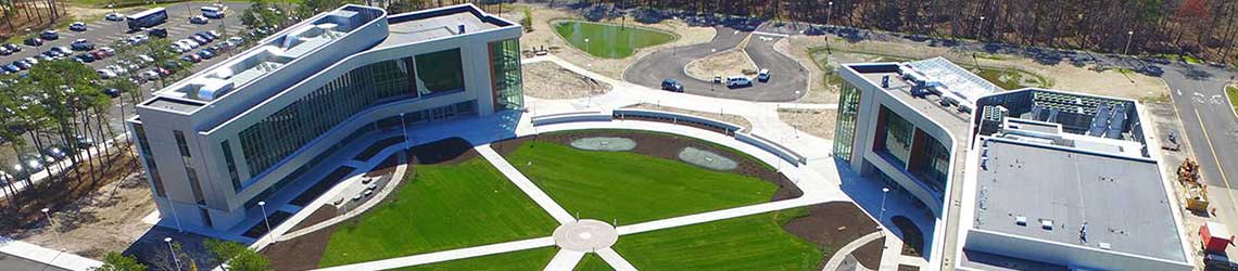 Aerial of academic quad