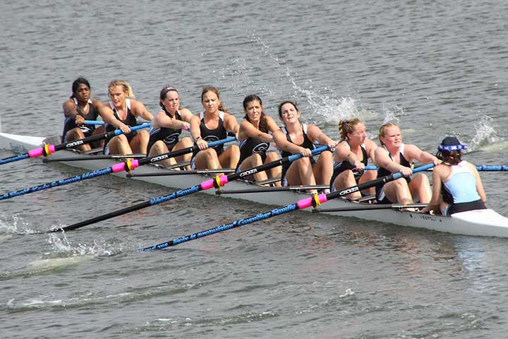 Women's eight rowing boat
