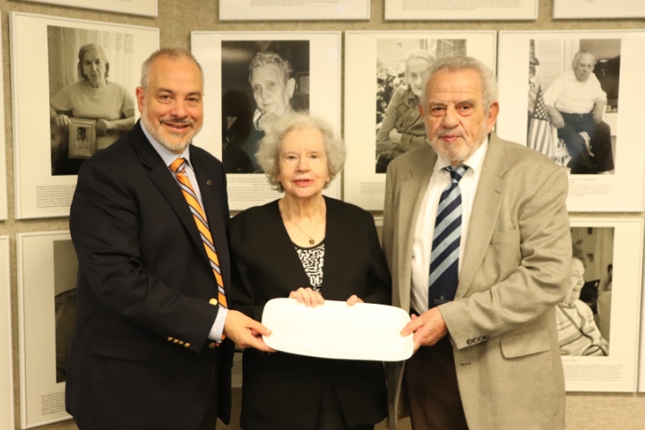 President Joe Bertolino, Monique Richardson and Daniel Kochavi.