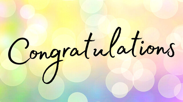Congratulations