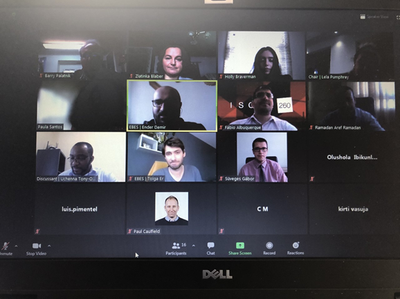 Virtual EBES Conference Zoom Screen