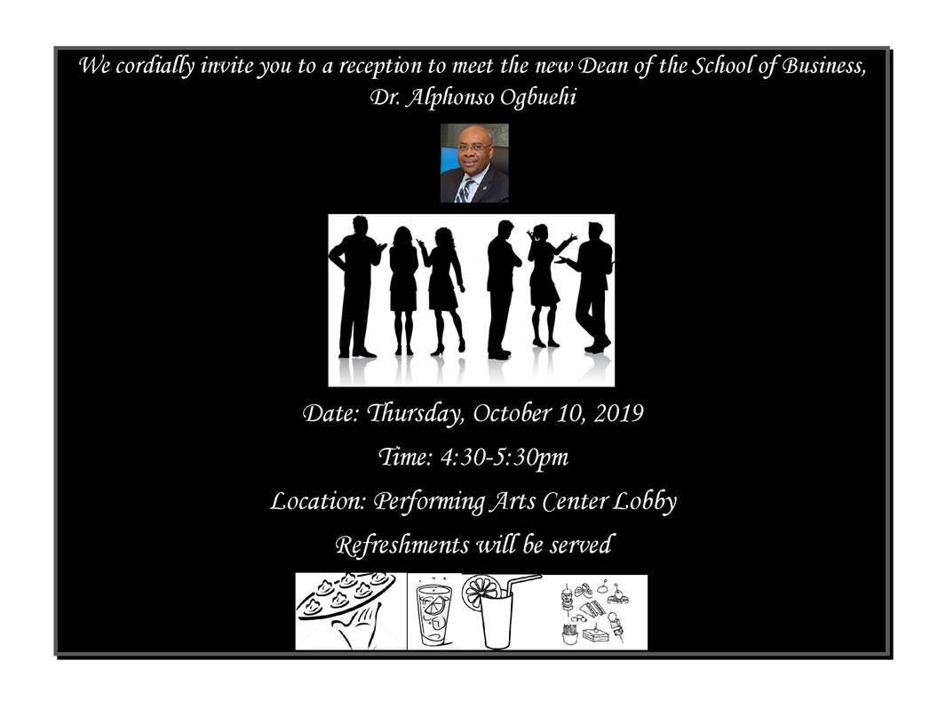 Meet The Dean Reception Flyer