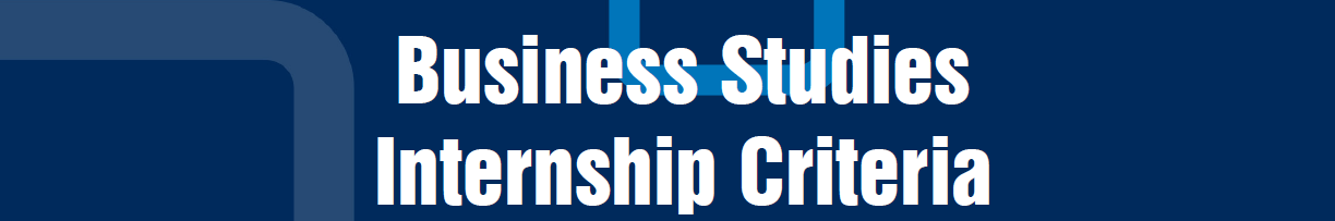 business internship criteria