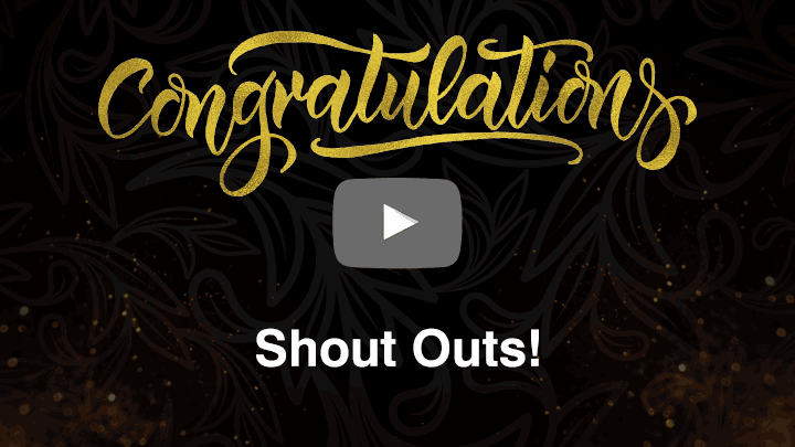 Shout Outs video