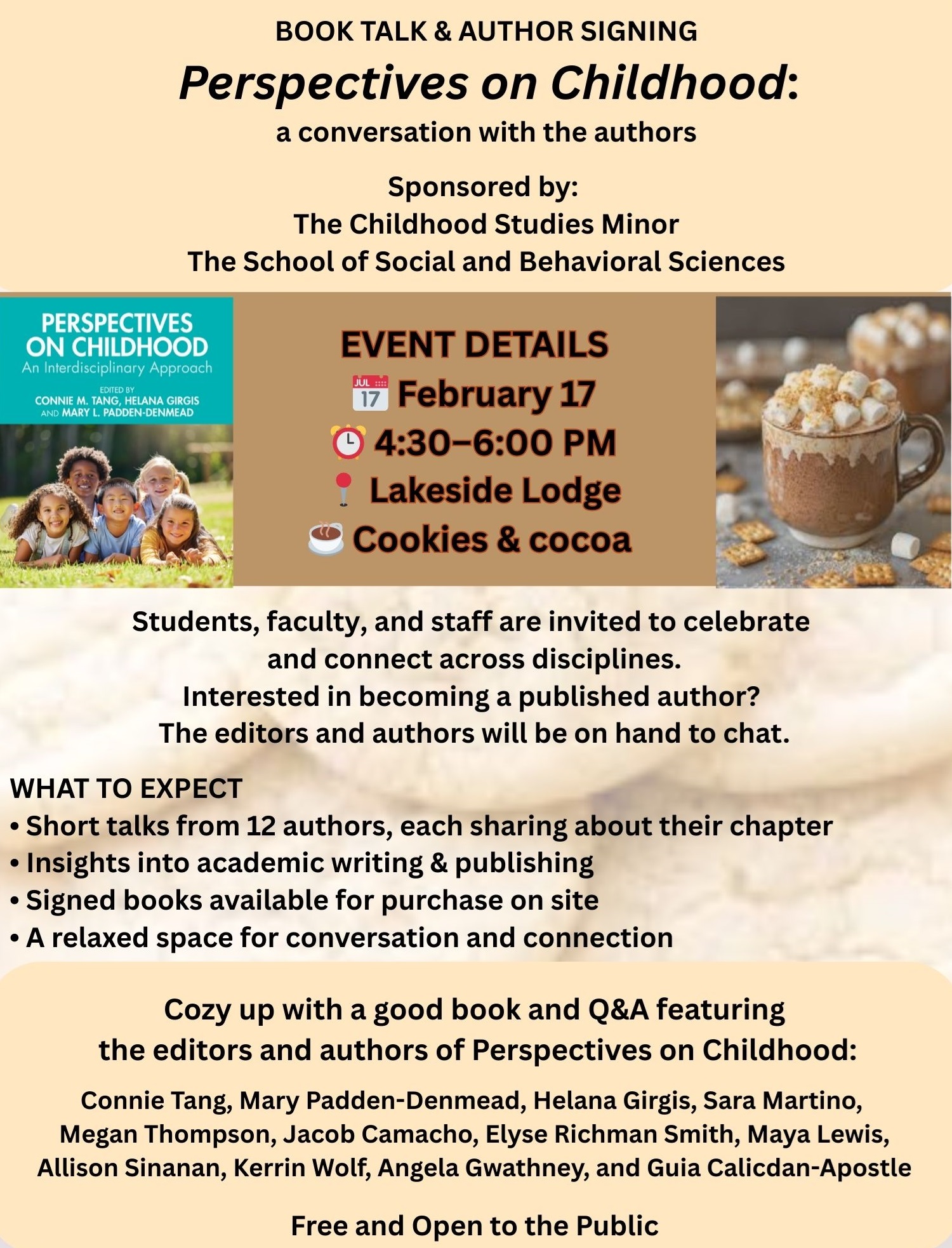 Perspectives on Childhood - February 17 at 4:30 pm