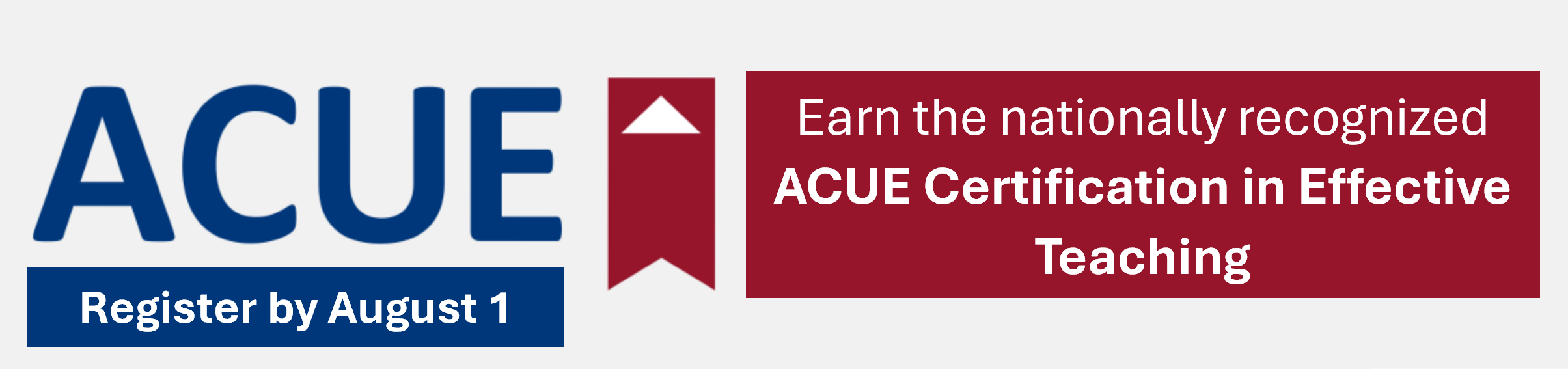 ACUE Certificatiob in Effective Teaching