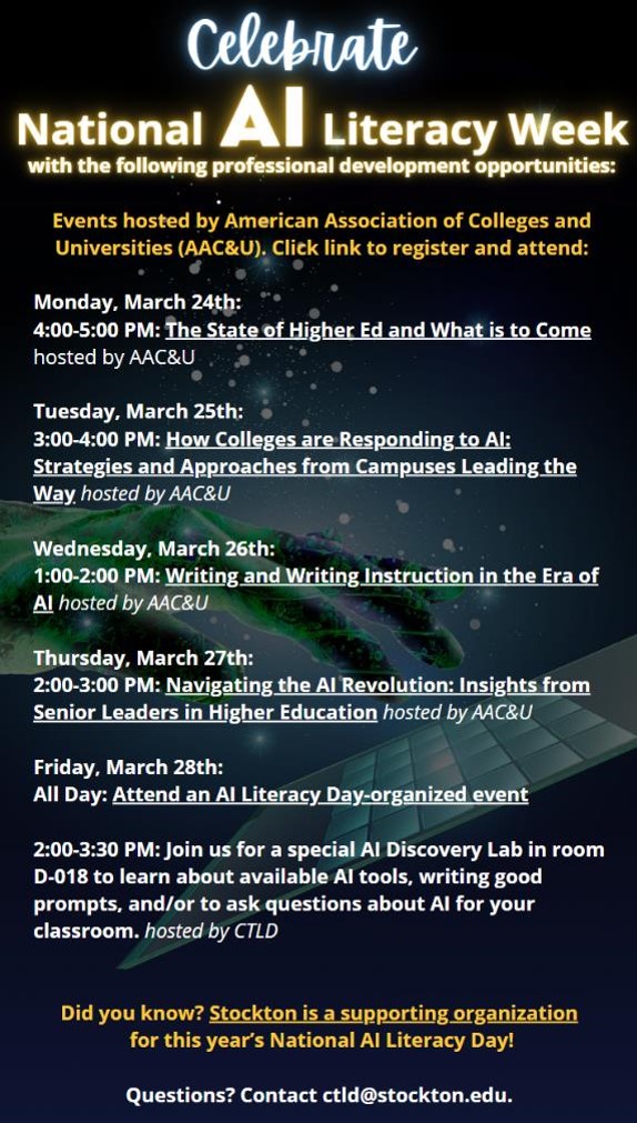 National AI Literacy Week Events