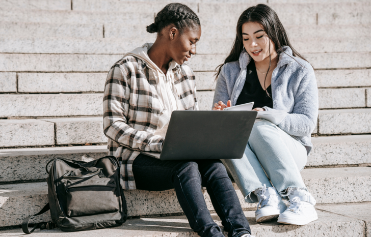 Students working on assignment