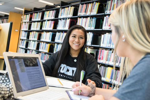 students studying together