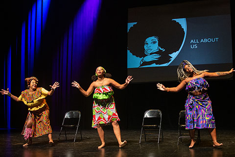 Student dancers at the Fannie Lou Hamer Symposium 2021