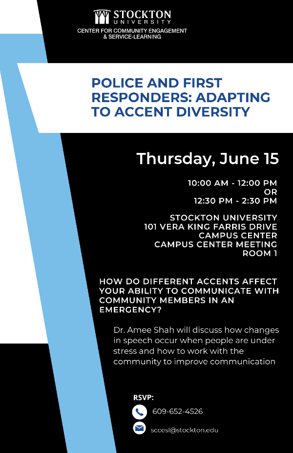 Flyer that promotes the training for first responders