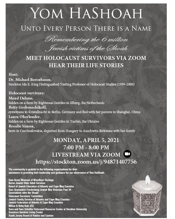 yom hashoah flier