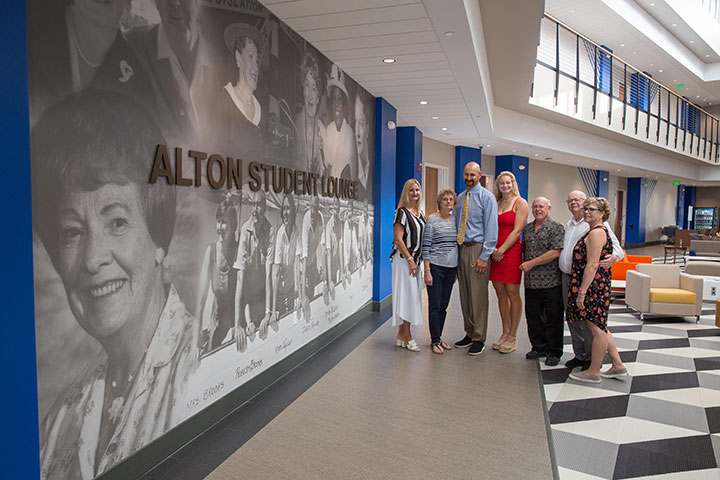 Alton family at the Lounge naming