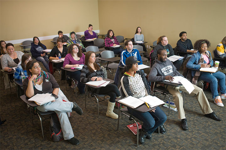 students in a classroom