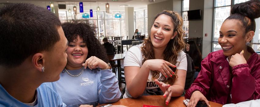 Latin American students in the campus center