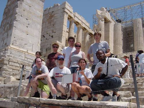 Students on Acropolis