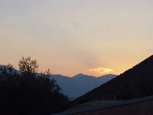 Delphi sunset