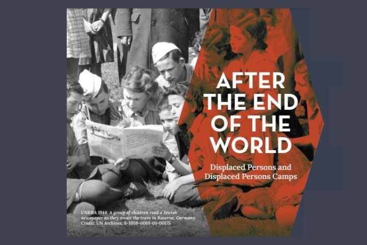 The YIVO Institute for Jewish Research (YIVO) and Stockton University are pleased to announce the opening of the exhibition, After the End of the World: Displaced Persons and Displaced Persons Camps. The exhibit was created by the United Nations Department of Global Communications, United Nations Archives and YIVO. Professor Debórah Dwork, Center for the Study of the Holocaust, Genocide, and Crimes Against Humanity at the Graduate Center—CUNY, served as the scholar adviser for the exhibition. The exhibitionn was designed by YIVO and sponsored by the Refugee Studies Initiative and the Sara and Sam Schoffer Holocaust Resource Center at Stockton University.