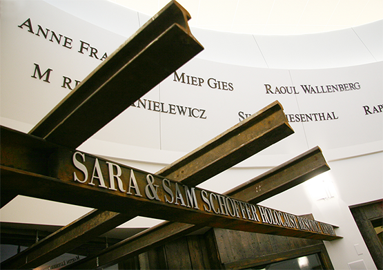 Railroad tracks of Holocaust Resource Center