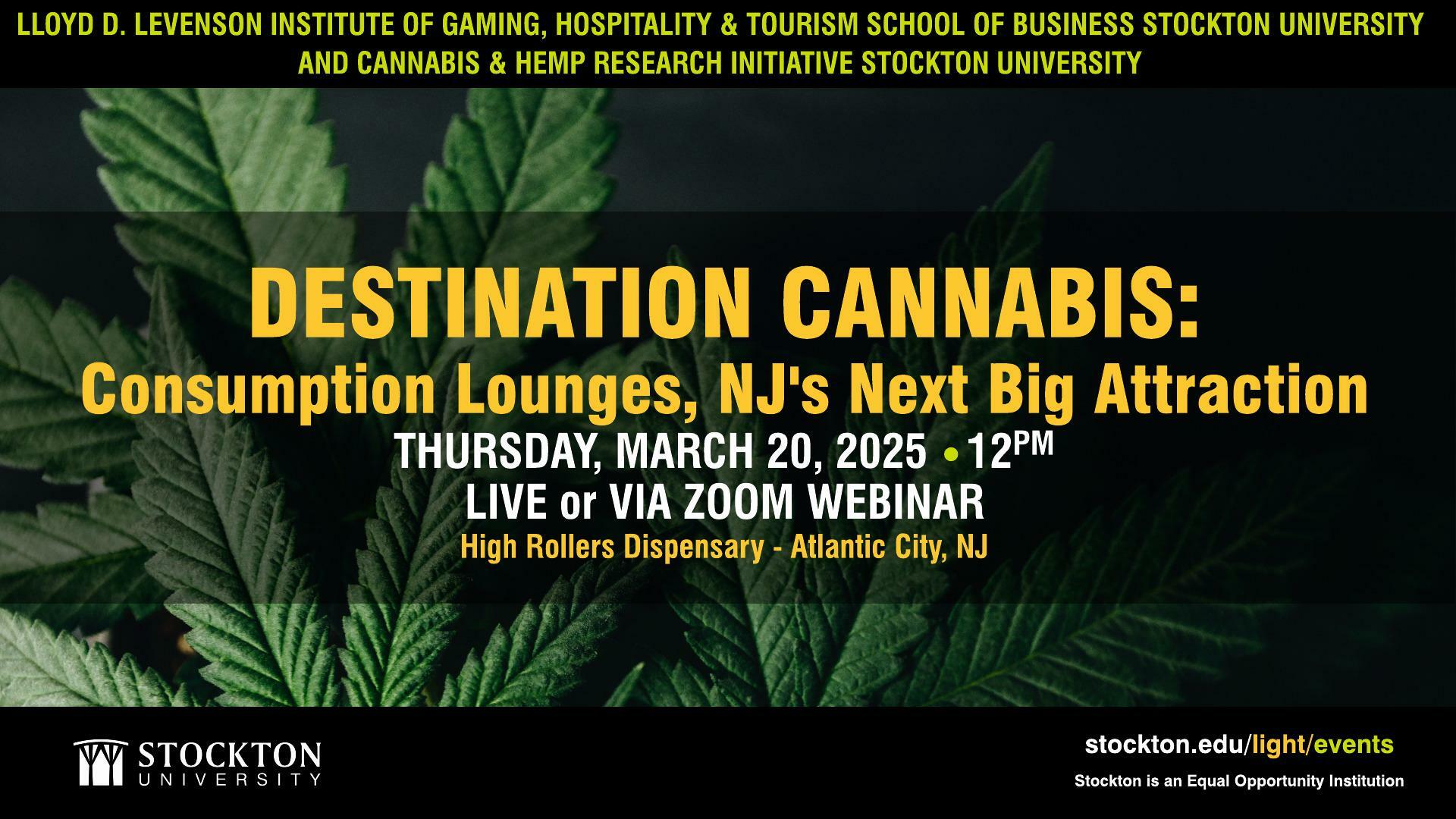 Destination Cannabis: Consumption Lounges, NJ's Next Big Attraction – 3/20/2025