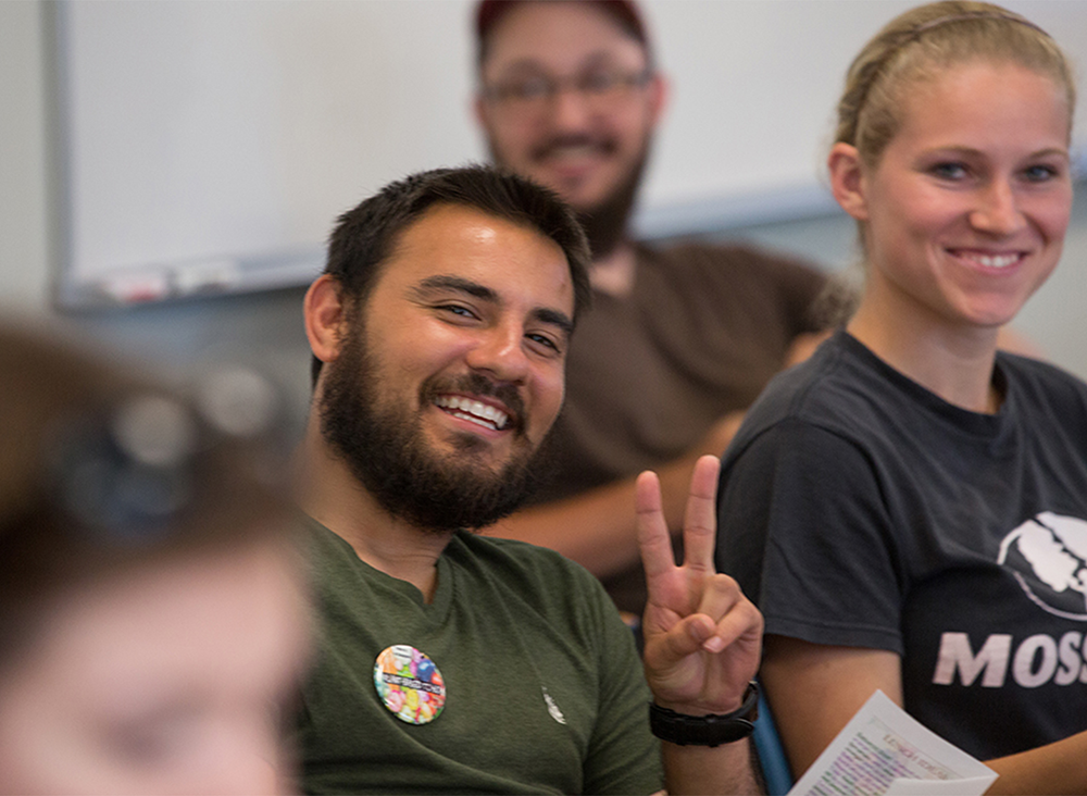 Student Peace Sign