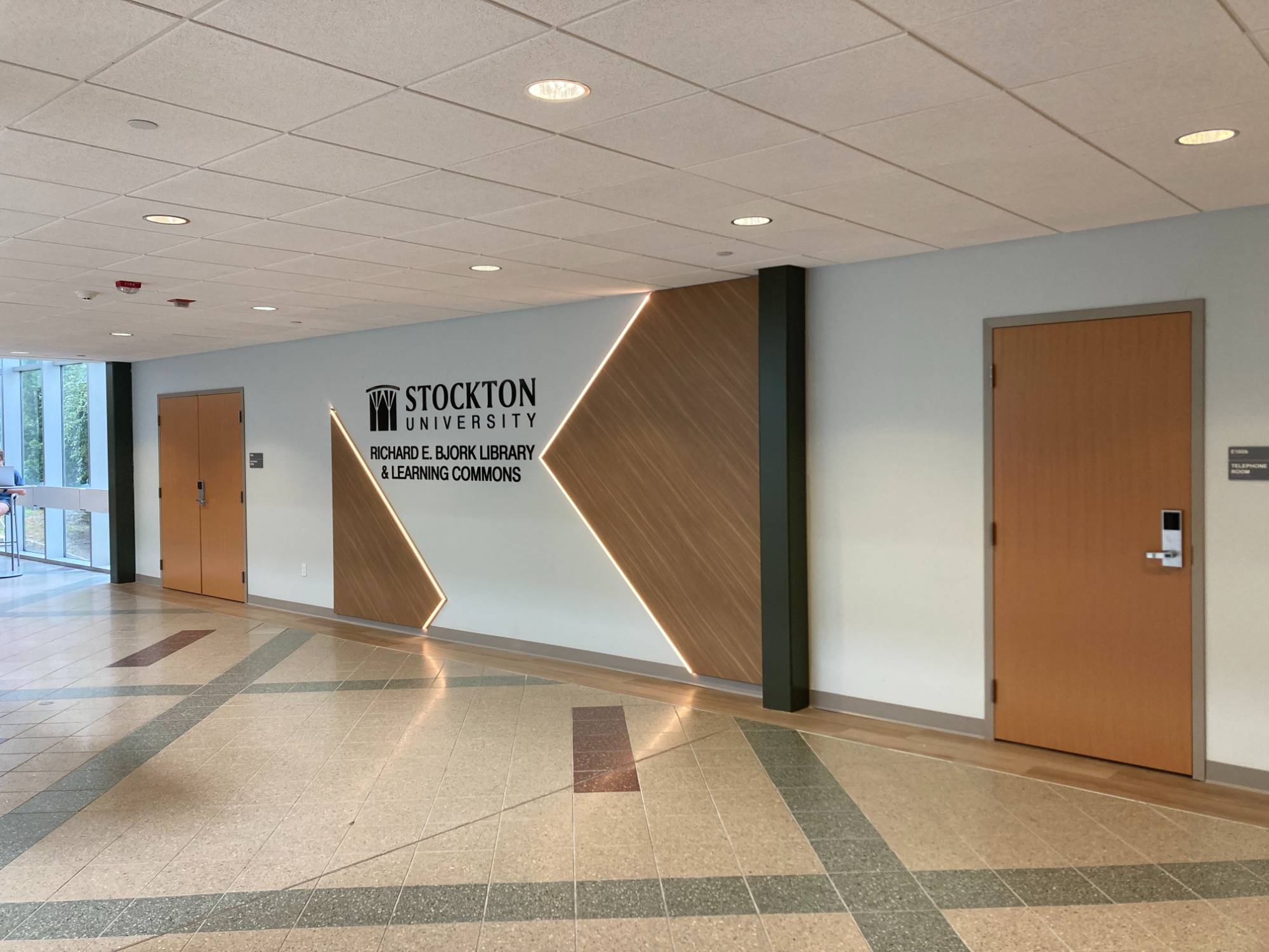 Library Wordmark at the main entrance