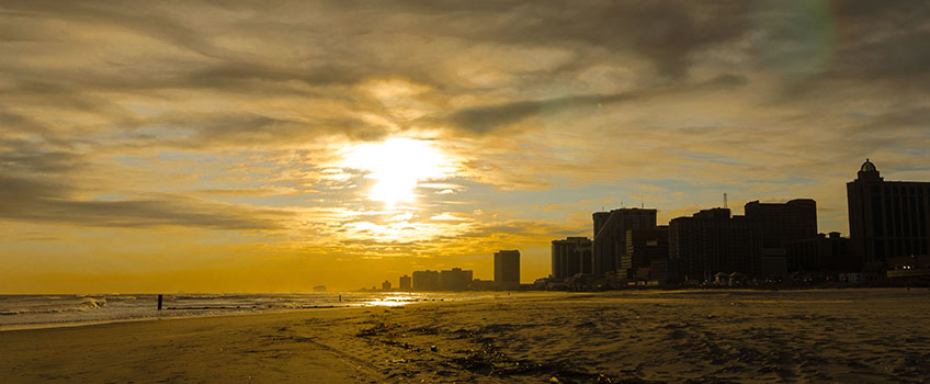 Sunrise on an Atlantic City Beach