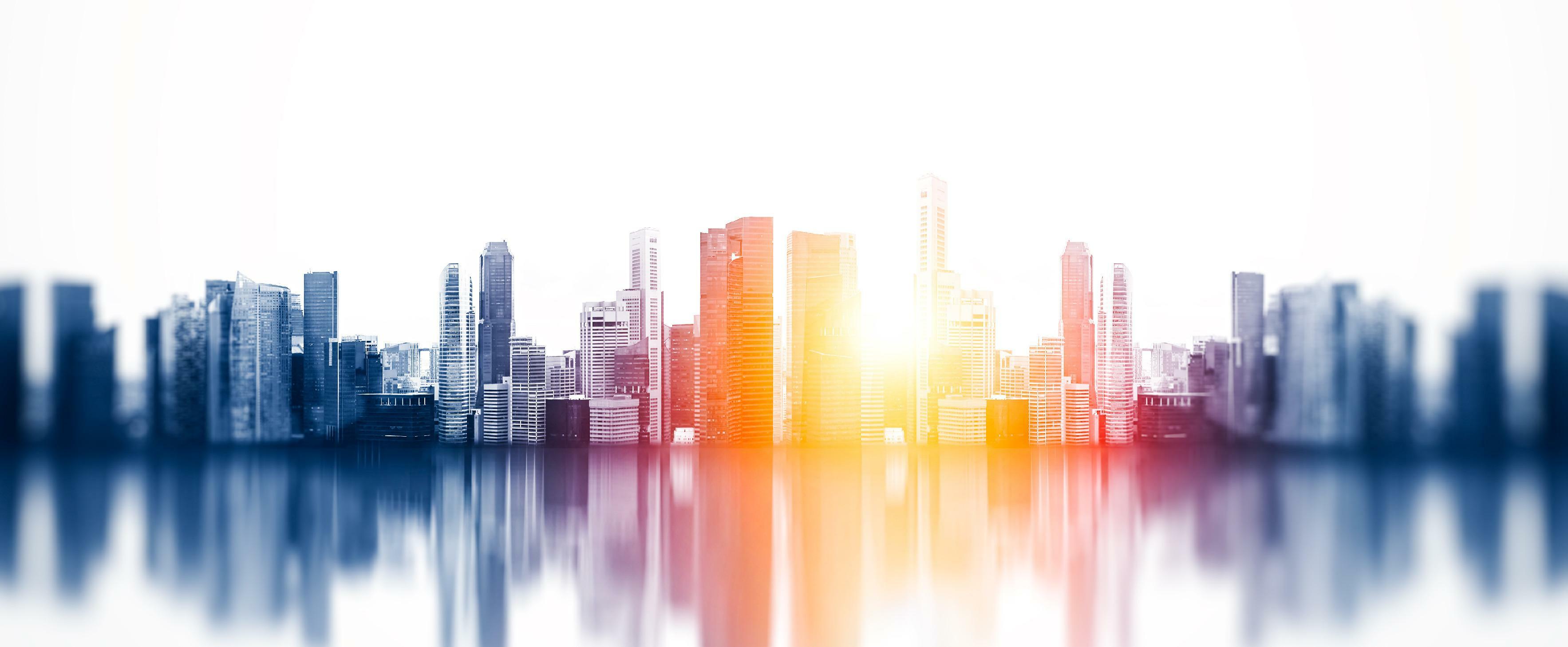 Abstract City Skyline Header