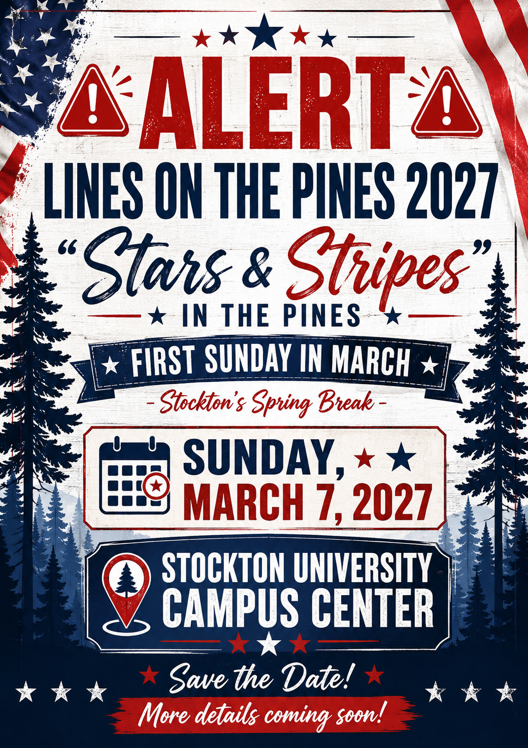 Announcement for Lines on the Pines 2027 Announcement for Lines on the Pines 2027