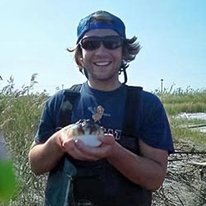 photograph of Stockton University student, Stefan Haller, marine science major