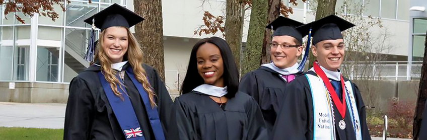 Photo of Model UN Students Graduating