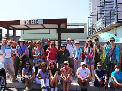 Participants in front of Bourre