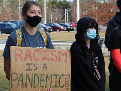 black history march sign