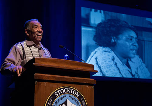 Ta-Nehisi Coates’ father, Paul W. Coates, was the 2019 Fannie Lou Hamer keynote speaker at Stockton University.