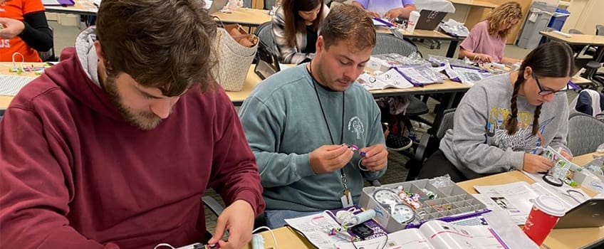 Teachers at Educational Technology Training Center at Stockton University