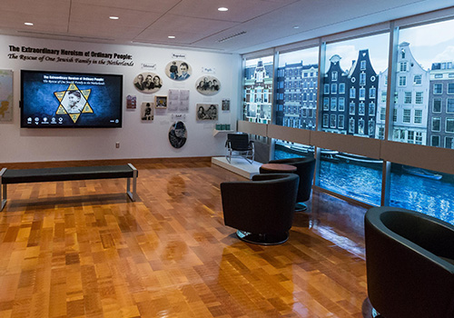 holocaust rescuers exhibition room