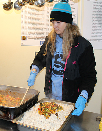 A volunteer in Atlantic City