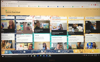 summer read on padlet