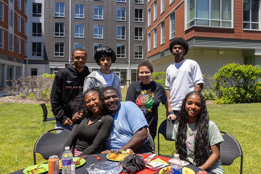 stockton university students celebrating juneteenth