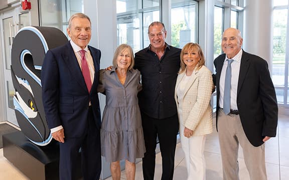 State Sen. Bill Gormley, Virginia Gormley, Robert Previti, Sandra Levine and Lee Levine 