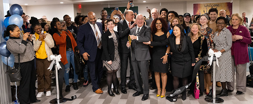 Multicultural Center ribbon cutting