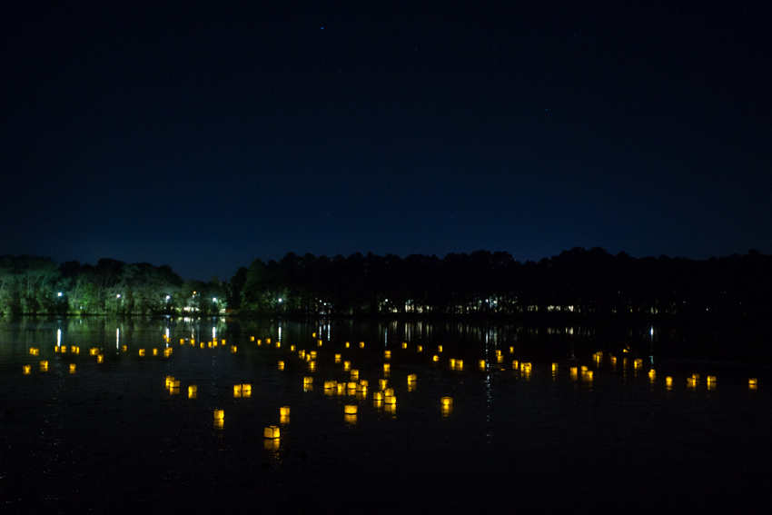 lanterns on the lake