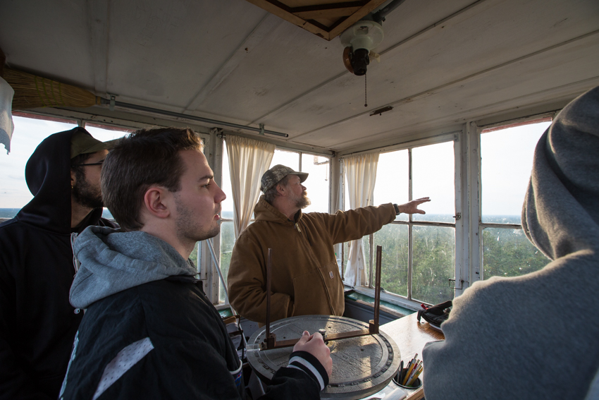 inside the fire tower