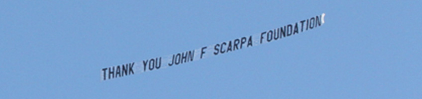 scarpa dedication banner plane