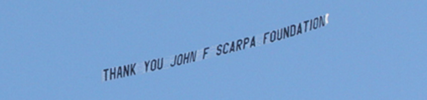 scarpa dedication banner plane