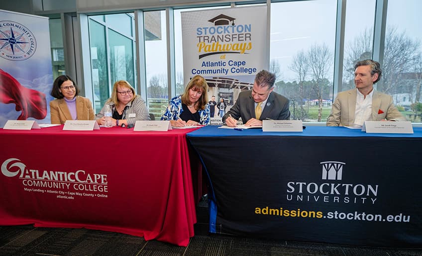 stockton atlantic cape art articulation agreement signing