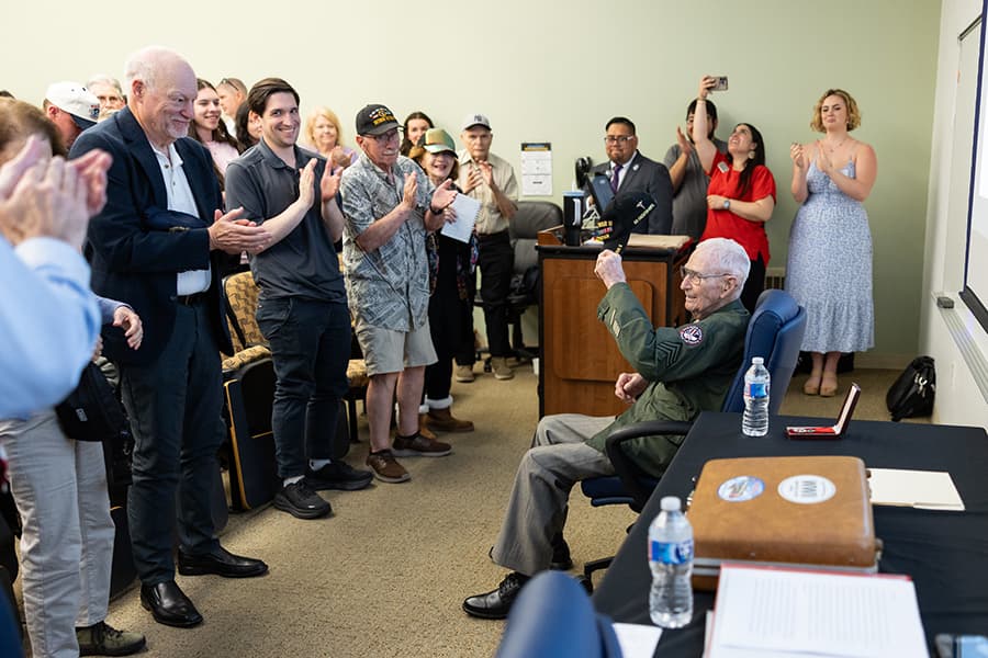 Andrew 'Tim' Kiniry gives talk at Stockton University